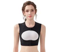 Faja Moldeadora Corporal Post-liposucción Para Mujer Corsé Para Embellecer La Espalda, Corregir La Postura Del Pecho Y La Espalda, Con Broche Delantero(Schwarz,3XL)