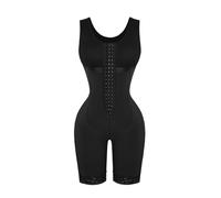 Faja Moldeadora de Abdomen para Mujer, Faja posparto, Body postoperatorio, corsé Moldeador, Moldeador Corporal Adelgazante (Negro, Talla 3XL)