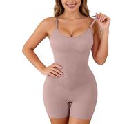 Faja Moldeadora de Cintura Alta sin Costuras Control Total para un Body Adelgazante cómodo Debajo (Khaki, S)