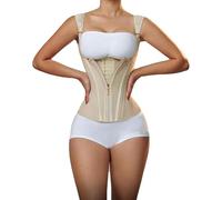 Faja Moldeadora De Cintura, Corsé Moldeador De Abdomen, Faja Adelgazante, Ropa Interior con Varillas De Acero(White,XX-Large)