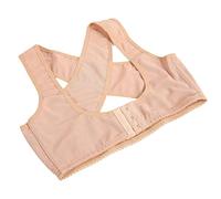 Faja Moldeadora de Pecho para Mujer, Moldeadora de Soporte de Pecho con Hebilla de 3 Filas Agradable para la Piel Ajustable para Viajes a Casa(XL)