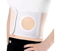 Faja para Colostomía Ajustable, Cinturón de Soporte de Estoma para Hombres y Mujeres, Ostomía Cinturón para Cuidados Postoperatorios, Refuerza las Bolsas de Ostomía(Large)