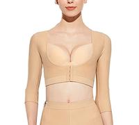 Faja para la Parte Superior del Brazo para Mujer Post Quirúrgico Mangas de Compresión Más Delgadas Refuerzo de Pecho Tops Correctores de Postura