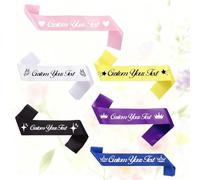 Faja personalizada,Cintas Personalizadas con Lofo y Texto Personalizables,Crea tu Propia Banda Personalizada,para Graduación, Cumpleaños, Boda, Concurso, Aniversario,Despedida de Soltera.