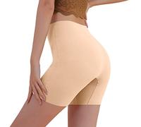 Faja Reductora Braga Mujer Bragas Embarazada Calzoncillos Bóxer De Cintura Alta para Mujer Interior Ultrafina Sin Marcas para Verano Ropa Interior Moldeadora Faja Pantalon Beige 70 85kg