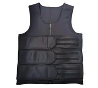 Faja Reductora de Abdomen y Pecho for Hombre, Faja, Camiseta sin Mangas quemagrasas, for para La Práctica Deportiva(3 Belt Black,M)