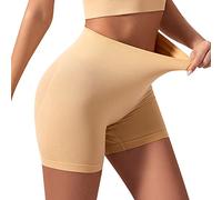 Faja Reductora Fajas Reductoras Tallas Grandes Pantalón Antirozaduras Mujer Fajas Verano Slip Shorts para Debajo De Los Vestidos Mujeres Boyshorts Sin Adelgazantes Mujer Corset Khaki XL