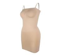 Faja Reductora Mujer Faja moldeadora sin tirantes for mujer, combinación completa for debajo de vestidos, moldeadora invisible for abdomen, control de abdomen, moldeadora corporal adelgazante.(Beige,L