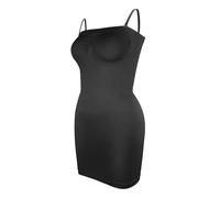 Faja Reductora Mujer Faja moldeadora sin tirantes for mujer, combinación completa for debajo de vestidos, moldeadora invisible for abdomen, control de abdomen, moldeadora corporal adelgazante.(Black,S