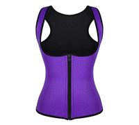 Faja Reductora Mujer para Vestido Braga Faja Sin Body Sport Mujeres Entrenador Cintura Fitness Entrenamiento Chaleco Mujeres Shaper Adelgazamiento Corsé Braga Antirozaduras Muslos Purple XL