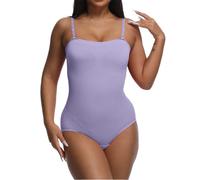 Faja reductora Shaperx body moldeador mujer senza arricciature glutei sollevati compressione totale invisibile contenitivo per post parto e donna moderna（Púrpura；3XL）_1