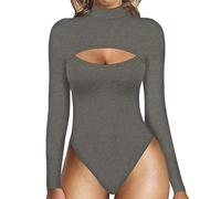 Faja Reloj De Mujer Colombiana Curven Faja Camiseta Con Escote En La Parte Delantera Y Manga Larga Body De Manga Corta Para Mujer Para Vientre Caido Reductora Post Parto Grey S