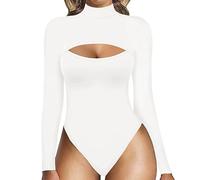 Faja Reloj De Mujer Colombiana Curven Faja Camiseta Con Escote En La Parte Delantera Y Manga Larga Body De Manga Corta Para Mujer Para Vientre Caido Reductora Post Parto White S