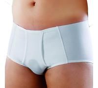 Faja slip hernia inguinal caballero - slip envolvente con abertura delantera - corte alto - Color Blanco - Art.313 Talla 4 > 86-90 cm