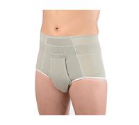 Faja slip hernia inguinal - slip sport abertura delantera - corte alto - Color Gris - Art.316 Talla 10 > 116-120 cm