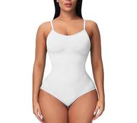 Faja Super Reductora Barriga Faja Aplana Vientre Body para Mujer Sculpting Thong Body Shaper Tank Top Camiseta Reductora Mujer Tanga Vientre White XXXL