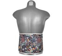 Faja térmica lumbar de semillas con cierre, largo aprox. 135cm (algodón orgánico Océano). Saco térmico para la espalda. Pepitas de uva