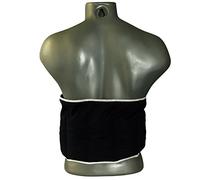 Faja térmica lumbar de semillas con cierre, largo aprox. 135cm, azúl oscuro. Saco térmico para la espalda. Semillas de lino