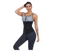 Fajas Cintura Entrenador Faja Moldeadora De Cintura, Faja De Soporte Lumbar, Faja De Sauna, Corsé Para Pérdida De Peso, Correa De Control De Abdomen Adelgazante Deporte(Black,Large)