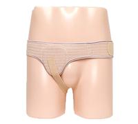 Fajas de Hernia para Hombre, Cinturon Hernia Inguinal, Faja de Soporte de Inguinal para Hombre y Mujeres, Ajustable y Extraíble(Beige,Large)