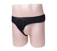 Fajas de Hernia para Hombre, Cinturon Hernia Inguinal, Faja de Soporte de Inguinal para Hombre y Mujeres, Ajustable y Extraíble(Black,X-Large)