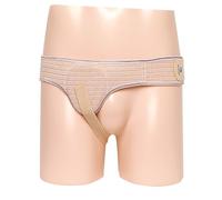 Fajas para Hernias para Hombres, Cinturon Hernia Inguinal Ajustable para El Lado Izquierdo o Derecho, Ajuste Discreto Debajo de la Ropa(Beige,Small)