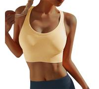 Fajas para Piernas Tiendas De Fajas Colombianas Top De Gimnasio para Mujer Sujetador Deportivo Realce Fitness Sujetador Hueco Transpirable Braga Faja Reductora Faja Yellow XL