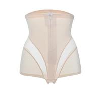 Fajas Reductoras Mujer Bragas de cintura alta con cremallera y botones for mujer, corsé posparto, abdominoplastia de talla grande, pantalones moldeadores de belleza for glúteos(White,3XL 90.0-90.0kgs)