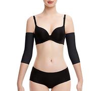 Fajas Reductoras Postquirúrgicas Brazo Manguitos de Compresión Corrector Postural Tops Shapewear para Las Mujeres (Color : Black, Size : XS)