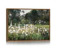 FajerminArt Vintage Árboles Verdes Paisaje Moderno Cuadros Decoracion Con Marco Granja Rural Carretera Cuadro y Láminas Naturaleza Floreciente Plantas Lienzos Decor Hogar Para Salon Dormitorio 30X40cm