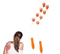 fajia Masajeador de Espalda con Rodillos y Cuerda,Masajeadores multifuncionales para Espalda y Cuello | Herramienta de Masaje para Esculpir el Cuerpo de Mano para facilitar la Pierna de la Cintura