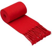 Fajín Niño San Fermín Rojo con Flecos, (0-3 Años). Algodón y Acrilico, 1,5 m Largo x 12 cm Ancho, Faja Tradicional Española para Fiestas, Hecho en España