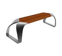 FAJNUZI2024 Banco Jardín Banco de Parque sin Respaldo, Silla de Ocio de Acero Inoxidable, Adecuado for Patios, Jardines y césped. Asiento Parque(XL)