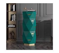 FAJNUZI2024 Cómoda Cajonera de Lujo for Sala Estar, Cofre Decorativo for Dormitorio, Armario Almacenamiento, cómoda Madera con Varios cajones for 5 Mueble con cajones(Green)