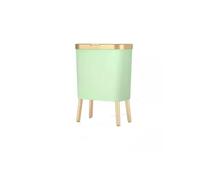 FAJNUZI2024 Cubo Basura Bote de basura alto for el hogar, cocina, gran capacidad, sala de estar, luz de lujo con tapa emergente, costura, cesta de papel creativa Bote Basura(Green)