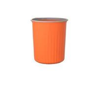 FAJNUZI2024 Cubo Basura Bote de basura engrosado de gran capacidad for sala de estar, baño, baño, dormitorio, cocina, oficina, canasta de papel con anillo de presión Bote Basura(Orange,Medio)