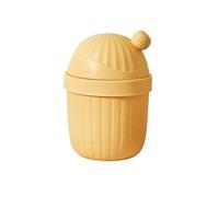 FAJNUZI2024 Cubo Basura Bote de basura hogar nueva sala de estar dormitorio oficina crema baño inodoro con tapa cesta de papel Bote Basura(Yellow,Grande)