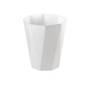 FAJNUZI2024 Cubo Basura Bote de basura Simple for el hogar, sala de estar, baño, cocina sin tapa, gran cesta de papel creativa for dormitorio, oficina, inodoro Bote Basura(Blanco,Pequeño)