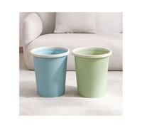 FAJNUZI2024 Cubo Basura Dos botes de basura sin tapa redondos de plástico con aro de presión adecuados for sala de estar, dormitorio, cocina, etc. Pequeño/mediano/grande Bote Basura(Pequeño)