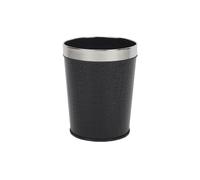 FAJNUZI2024 Cubo Basura Papelera con aro de presión en color negro apta for dormitorio, salón, cocina, hotel, oficina, 6/13 l Bote Basura(Grande)