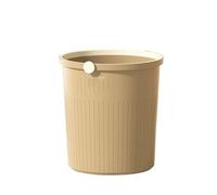 FAJNUZI2024 Cubo Basura Papelera Hogar Simple Alto Valor Sala Dormitorio Oficina Baño Dormitorio Cesta De Papel Bote Basura(Bruin,Pequeño)
