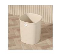 FAJNUZI2024 Cubo Basura Poubelle carrée en plastique sans couvercle, adaptée à la maison, à la cuisine et au bureau Bote Basura(Beige,Pequeño)