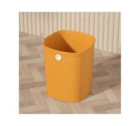 FAJNUZI2024 Cubo Basura Poubelle carrée en plastique sans couvercle, adaptée à la maison, à la cuisine et au bureau Bote Basura(Orange,Grande)