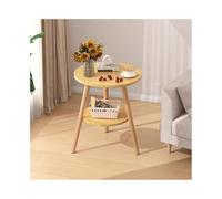 FAJNUZI2024 Mesa de Salón Mesa Auxiliar de sofá Redonda de Madera for salón, recepción, balcón, Mesa de Comedor Informal Mesa Auxiliar(A,Pequeño)