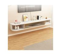 FAJNUZI2024 Mueble de TV flotante de pared para TV, soporte de pared montado en la pared, consola de medios de madera, estante de almacenamiento, moderno centro de entretenimiento para sala de estar