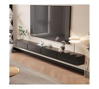 FAJNUZI2024 Mueble TV Colgante Soporte de TV Flotante, Centro de Entretenimiento de Pared con 2 cajones y Consola Multimedia Mueble TV(Negro,160x24x20cm)