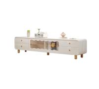 FAJNUZI2024 Panel TV Pared Mueble de TV con cajón Grande, Mueble Sencillo y Moderno for Sala Estar, Puerta Armario móvil Visual Push-Pull