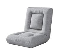 FAJNUZI2024 Puf pequeño para Dormitorio Sofá Perezoso Tatami Dormitorio Ventana salediza Cama Respaldo Silla Plegable cojín de Mentira Individual(Grey)