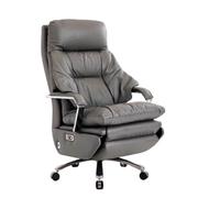 FAJNUZI2024 Silla de Escritorio Silla de Oficina de Cuero Premium con función reclinable de Masaje eléctrico for Uso Ejecutivo en casa y Siestas. computadora