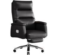 FAJNUZI2024 Silla de Escritorio Silla de Oficina ejecutiva de Cuero, reclinable y giratoria, de Confort Premium, for Sentarse Durante Largos periodos computadora